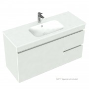 1200 Lexa Double Height Wall Hung Single Basin Vanity - Specify Colour & Basin