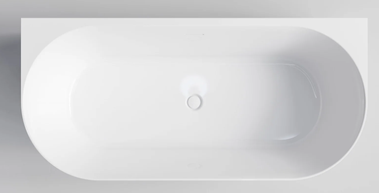 LINEARE ACRYLIC BTW BATH - 1750X820X560 - GL WH