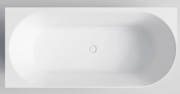 LINEARE ACRYLIC CORNER BATH - LH - 1750X820X560 - MAT WH
