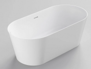 LINEARE ACRYLIC F/STANDING BATH - 1600X780X560 - MAT WH