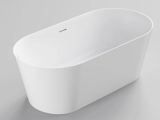 LINEARE ACRYLIC F/STANDING BATH - 1600X780X560 - MAT WH