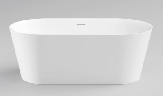 LINEARE ACRYLIC F/STANDING BATH - 1600X780X560 - MAT WH