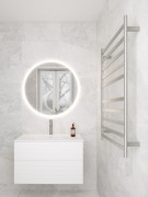 CODE LINEARE- HEATED TOWEL RAIL 240V/98W - 1050HX650W - BRUSHED NICKLE