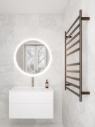CODE LINEARE- HEATED TOWEL RAIL 240V/98W - 1050HX650W - BRUSHED BRONZE