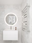CODE LINEARE- HEATED TOWEL RAIL 240V/98W - 1050HX650W - CHROME