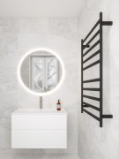CODE LINEARE- HEATED TOWEL RAIL 240V/98W - 1050HX650W - MATTE BLACK