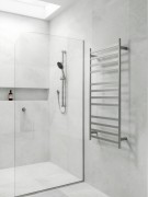 CODE LINEARE- HEATED TOWEL RAIL 240V/98W - 1200HX500W - BRUSHED NICKLE