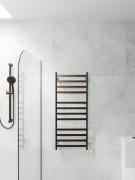 CODE LINEARE- HEATED TOWEL RAIL 240V/98W - 1200HX500W - BRUSHED BRONZE