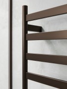CODE LINEARE- HEATED TOWEL RAIL 240V/98W - 1200HX500W - BRUSHED BRONZE