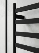 CODE LINEARE- HEATED TOWEL RAIL 240V/98W - 1200HX500W - MATTE BLACK