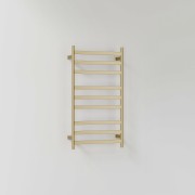 CODE LINEARE- HEATED TOWEL RAIL 240V/74W - 900HX500W - BRUSHED BRASS