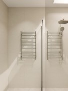 CODE LINEARE- HEATED TOWEL RAIL 240V/74W - 900HX500W - BRUSHED NICKLE
