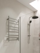 CODE LINEARE- HEATED TOWEL RAIL 240V/74W - 900HX500W - BRUSHED NICKLE
