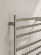 CODE LINEARE- HEATED TOWEL RAIL 240V/74W - 900HX500W - BRUSHED NICKLE