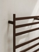 CODE LINEARE- HEATED TOWEL RAIL 240V/74W - 900HX500W - BRUSHED BRONZE