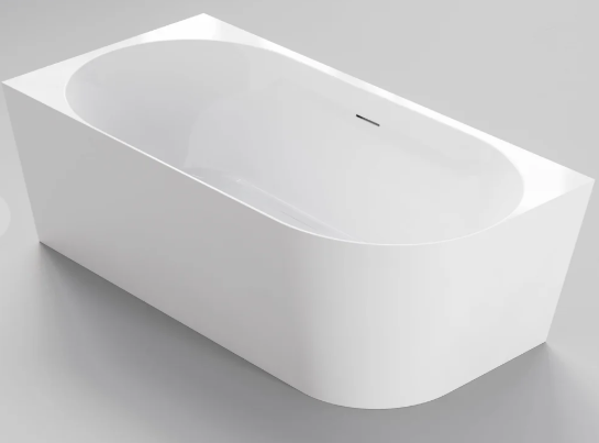 LINEARE ACRYLIC CORNER BATH - LH - 1600X780X560 - GLOSS WHITE
