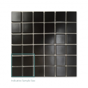 Mosaix Squares Black Matt (48mm) 306 x 306