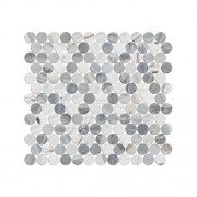 Mosaix Penny Round Palissandro Blue 287 X 304 