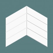 Mosaix Chevron White 318x224 