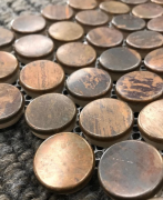 Mosaix Penny Round Copper 300x300