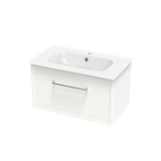 ARRAY BERLIN NERA 815 SINGLE DRAWER WITH INTERNAL DRAWER WHITE SATIN