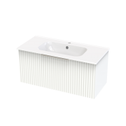 ARRAY RIADA NERA 1015 SINGLE DRAWER WITH INTERNAL DRAWER WHITE SATIN