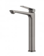 North High Rise Basin Mixer Brushed Gunmetal (PVD)