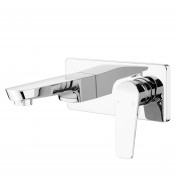 North Wall Mounted Basin Mixer Chrome