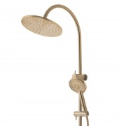 North Double Head Shower Brushed Brass (PVD)