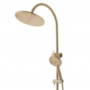 North Double Head Shower Brushed Brass (PVD)