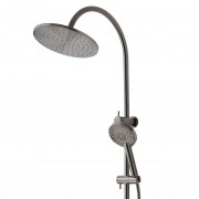 North Double Head Shower Brushed Gunmetal (PVD)