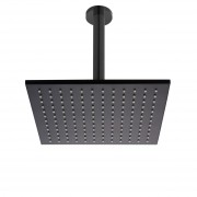 Ceiling Mounted Shower Drencher (Square) Matte Black