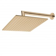 Wall Mounted Shower Drencher (Square) Brushed Brass (PVD)