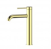 CODE NATURE MID HEIGHT VESSEL BASIN MIXER (MP) - BRUSHED BRASS