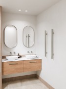 CODE NATURE ROUND - VERTICAL HEATED TOWEL RAIL - 12V/22.2W - 900MM - BRUSHED NICKEL