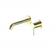 CODE NATURE 2TH WALL MTD BASIN MIXER 181MM (MP) - BRUSHED BRASS