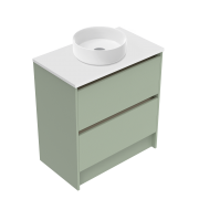750 Sahara Luxe Floor Standing Vanity (2 Drawer) - Specify Colour & Slap Top & Cabinet Style