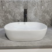 CODE PURE OVAL VESSEL BASIN - 465X375X115H - GLOSS WHITE