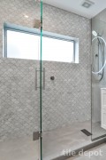 Fish Scale Carrara Honed Mosaic 245 x 265