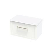ARRAY OSLO PRO 800 SINGLE DRAWER WITH INTERNAL DRAWER WHITE SATIN