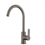 Purity Emotion Gooseneck Sink Mixer Brushed Gunmetal (PVD)