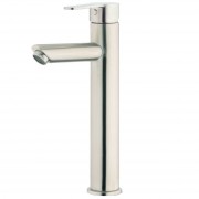 Purity Emotion High Rise Basin Mixer Brushed Stainless