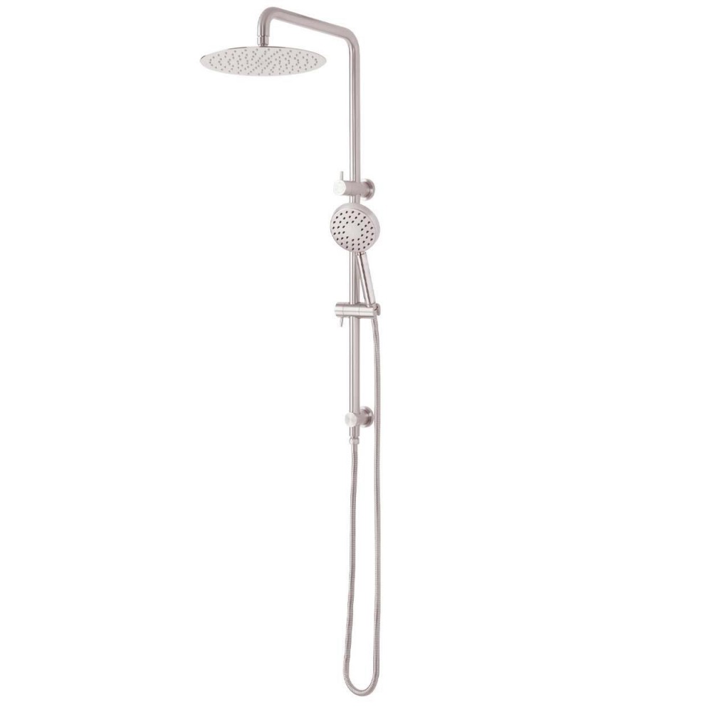 PURITY OUTDOOR DOUBLE HEAD SHOWER BRUSHED STAINLESS