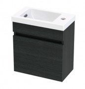 PACIFIC RISE 400 WALL RIGHT HINGE CHARRED OAK