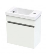 PACIFIC RISE 400 WALL RIGHT HINGE WHITE MELAMINE
