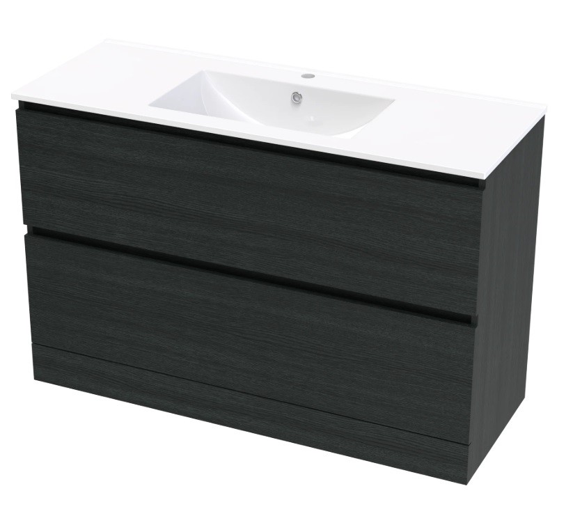 PACIFIC RISE 1200 DOUBLE DRAWER FLOOR CHARRED OAK