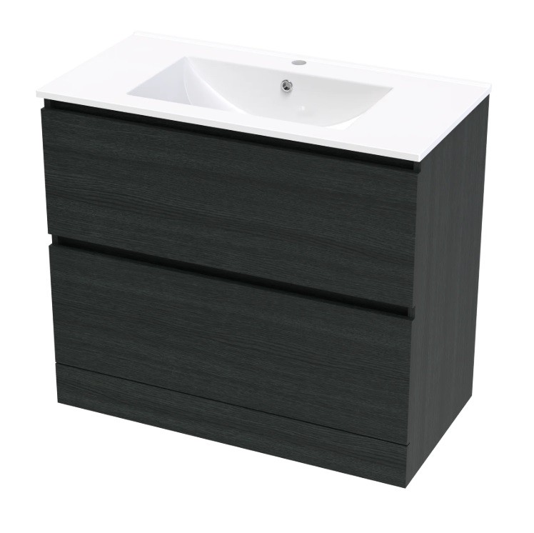 PACIFIC RISE 900 DOUBLE DRAWER FLOOR CHARRED OAK