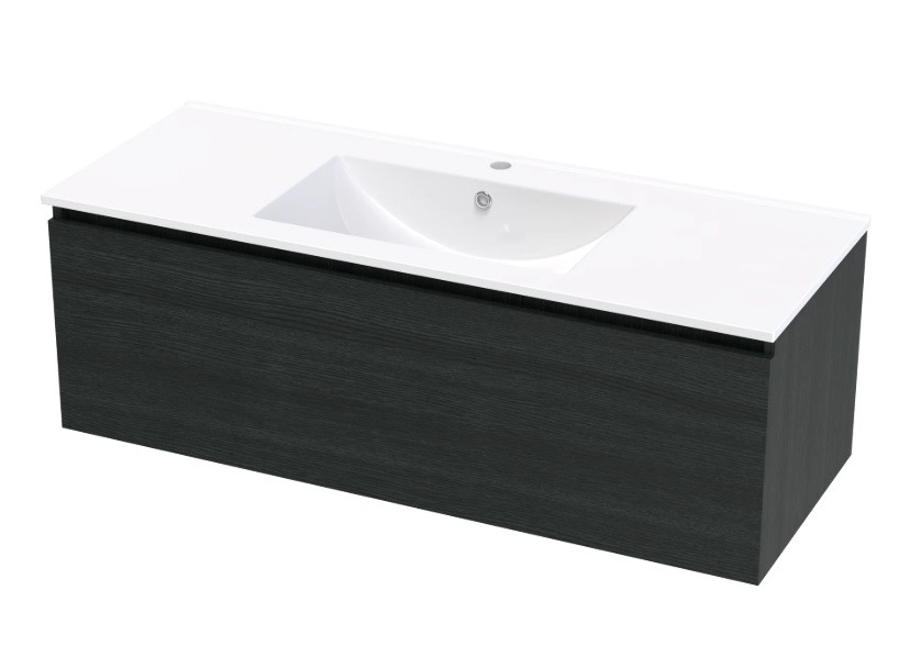 PACIFIC RISE 1200 SINGLE DRAWER CHARRED OAK