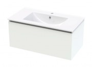 PACIFIC RISE 900 SINGLE DRAWER WHITE MELAMINE