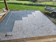 2cm Terrazzo Mid Grey Paver 600 X 600